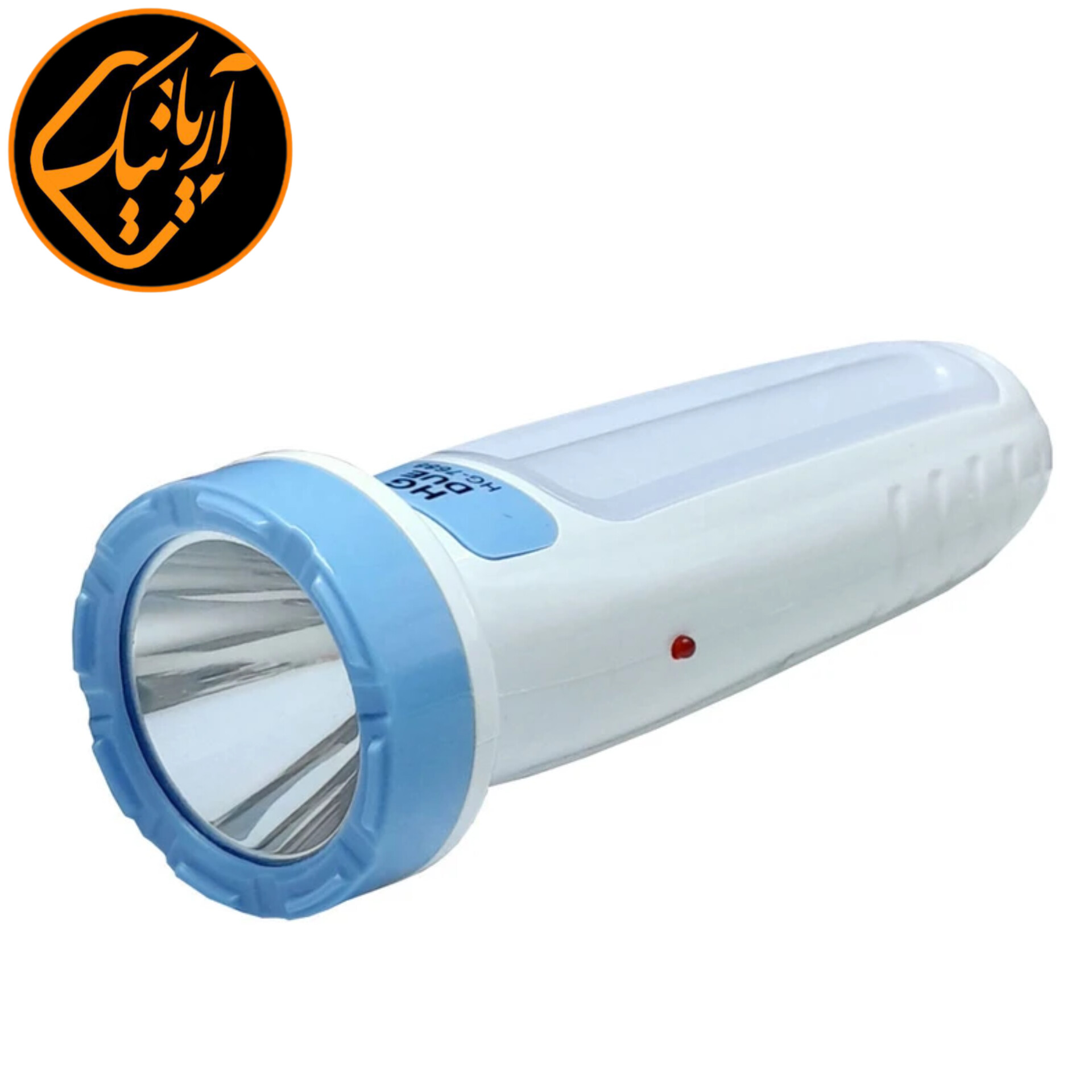 چراغ قوه دستی شارژی HG مدل 7688 با LED SMD پرنور و نور جانبی