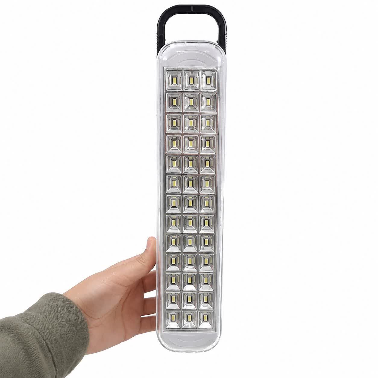 چراغ اضطراری شارژی HG DUE مدل HG-714 اصلی با 42 SMD قابل حمل با نوردهی بیش از 5 ساعت مناسب زمان قطعی برق و کمپینگ