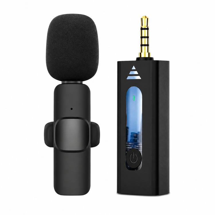 میکروفون یقه ای بی سیم DETEX+ مدل DMW33-AUX اصلی میکروفون وایرلس AUX مناسب تولید محتوا، ولاگ، مصاحبه، لایو و کلاس آنلاین
