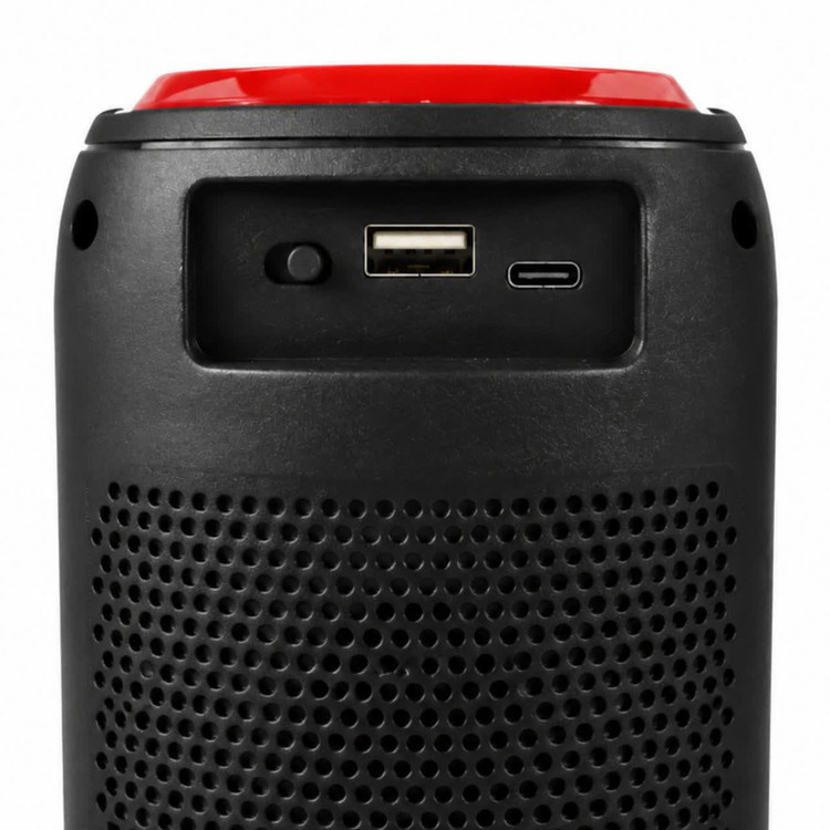 اسپیکر بلوتوثی و رادیو FM با نور RGB و شعله ای قابل حمل Greatnice مدل GTS-1741 اصلی دارای صدای قدرتمند