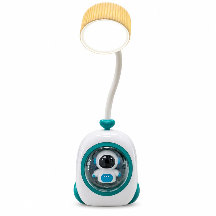 چراغ مطالعه شارژی LED رومیزی کودک اصلی طرح فضانورد دارای بازوی انعطاف پذیر مناسب برای مطالعه و استفاده روزمره
