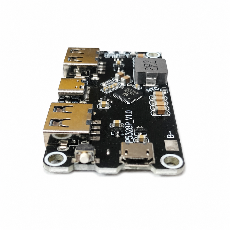 ماژول پاوربانک و شارژر سریع اصلی IP5328P با درگاه USB-A، USB-C و Micro USB | برد مدیریت شارژ باتری لیتیومی 3.7 ولت