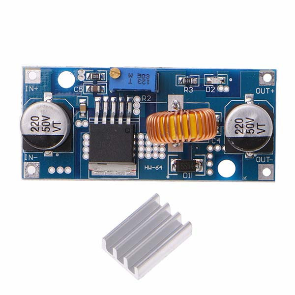 ماژول کاهنده ولتاژ 5 آمپر XL4015 بدون نمایشگر اصلی مبدل DC به DC با خروجی قابل تنظیم