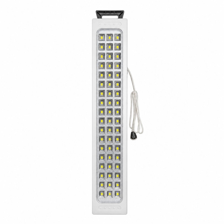 چراغ اضطراری شارژی پرنور HGDUE مدل HG-720 اصلی چراغ LED شارژی با باتری 2500 میلی امپر و شارژ برق شهری مناسب زمان قطعی برق و شرایط اضطراری