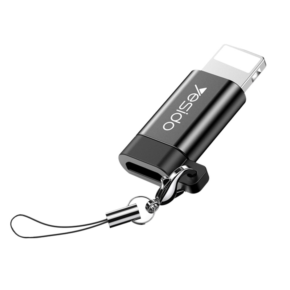 مبدل MicroUSB به Lightning یسیدو مدل GS05 اصلی | شارژ سریع 2.4 آمپر، انتقال دیتا و بدنه آلومینیومی مقاوم