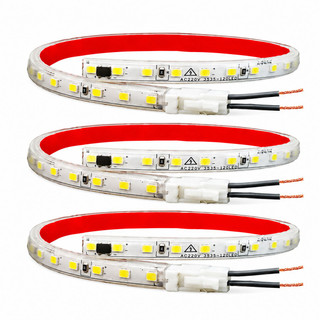 پک 3 عددی ریسه شلنگی LED 220 ولت مدل 2835 پشت چسبدار | مناسب کابینت و دکوراسیون