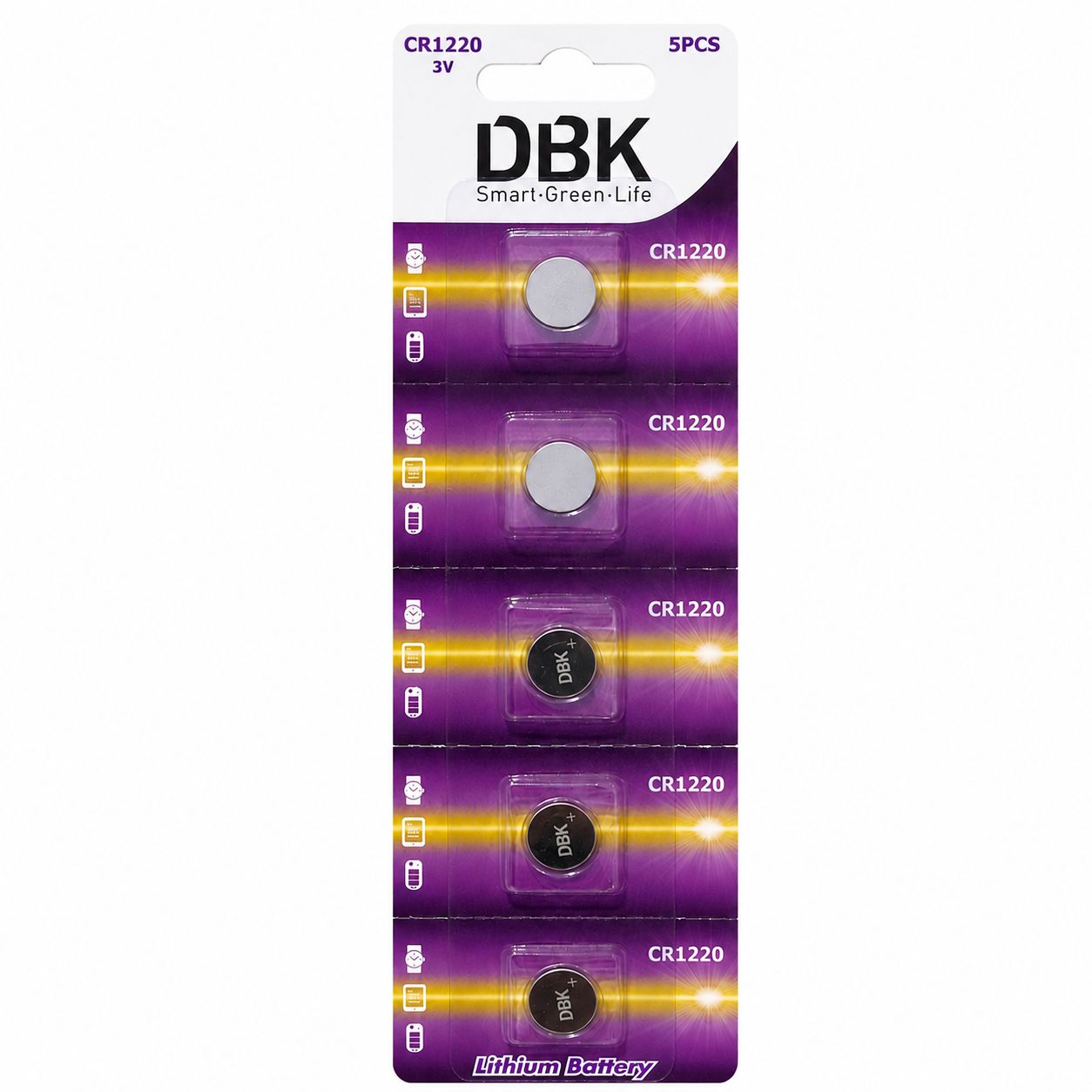 باتری سکه‌ای 3 ولت DBK مدل CR1220 اصلی | بسته 1، 2 و 5 عددی