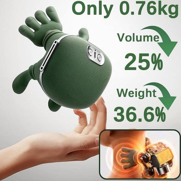 ماساژور گردن و شانه شارژی با گرمایش طرح دست مدل FZ-831 اصلی قابلیت ماساژ با ۱۰ انگشت، کمپرس گرم، موتور براشلس کم صدا، جنس مقاوم و لمس نرم