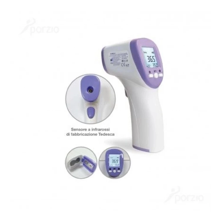 تب‌سنج مادون قرمز غیرتماسی KINLEE مدل FT3010 اصلی اندازه‌گیری سریع و دقیق دمای بدن