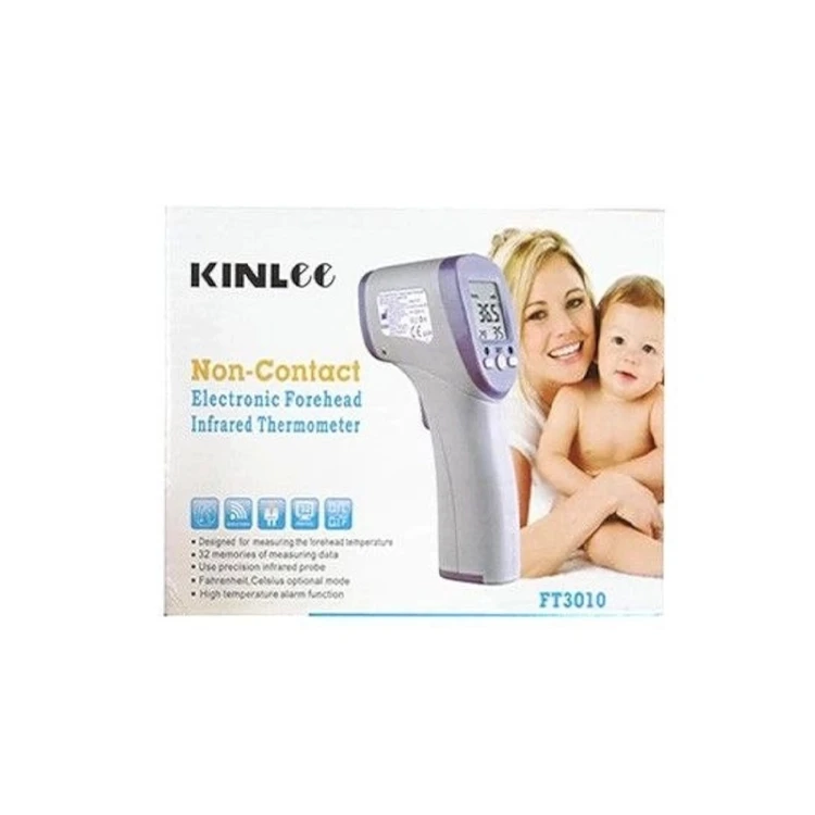 تبسنج مادون قرمز غیرتماسی KINLEE مدل FT3010 اصلی اندازهگیری سریع و دقیق دمای بدن