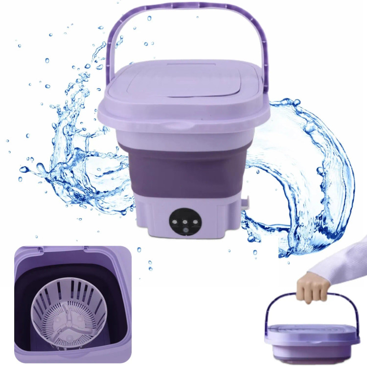 مینی واش تاشو 11 لیتری سایز بزرگ مدل Folding Washing Machine اصلی لباسشویی کوچک قابل حمل با خشککن