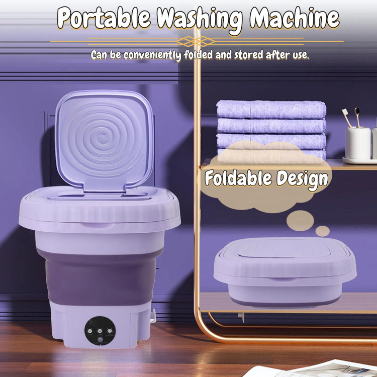 مینی واش تاشو 11 لیتری سایز بزرگ مدل Folding Washing Machine اصلی لباسشویی کوچک قابل حمل با خشککن