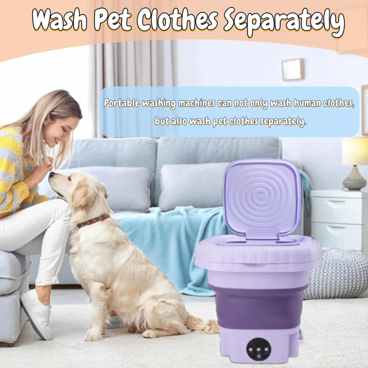 مینی واش تاشو 11 لیتری سایز بزرگ مدل Folding Washing Machine اصلی لباسشویی کوچک قابل حمل با خشککن