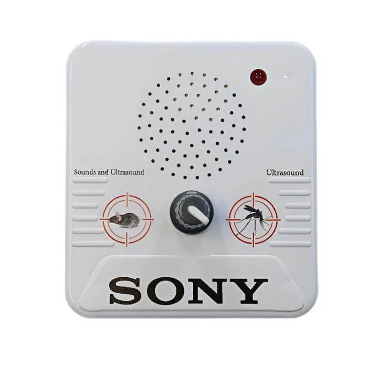 دستگاه دفع حشرات و جوندگان سونی SONY مدل مغناطیسی ولوم‌دار | دفع موش و حشرات با امواج فراصوت و تنظیم فرکانس