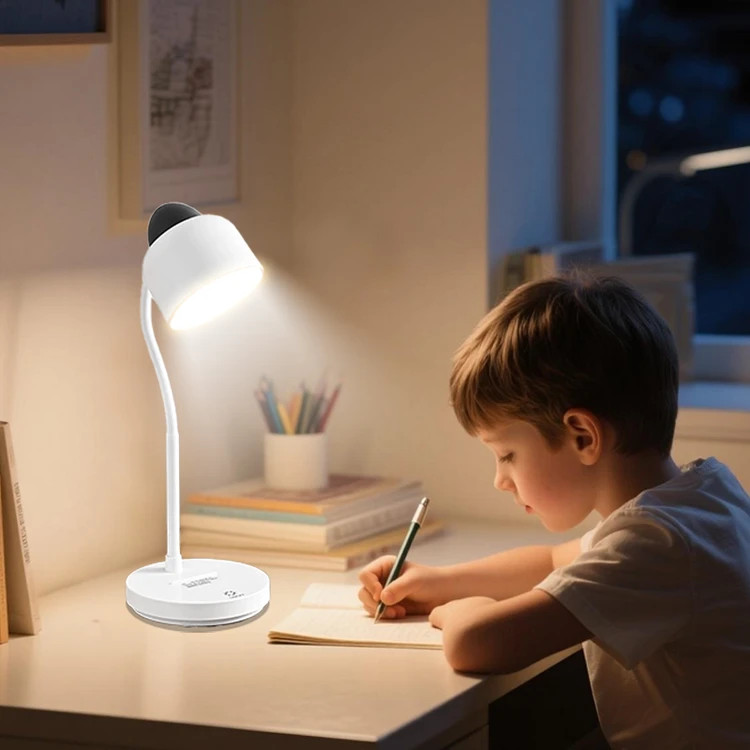 چراغ مطالعه LED شارژی لمسی مدل T-28 | دیمردار و تغییر رنگ نور
