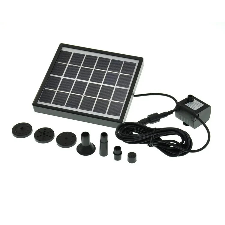 آبنمای خورشیدی مدل GY-8039-1 | فواره خورشیدی باغ و حیاط بدون برق