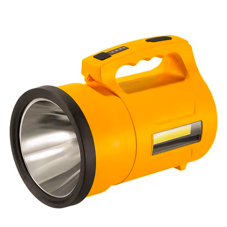چراغ قوه دستی شارژی پاوربانک و ریسه‌دار مدل W5206-2 اصلی چراغ کمپینگ قدرتمند با ریسه RGB ده متری