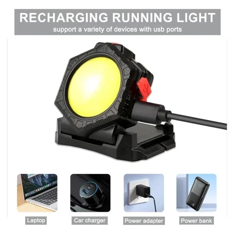 کیف کمری چراغدار LED سیتیکام با نور 500 لومن، شارژ Type-C و جای قمقمه مناسب برای کمپینگ و سفر و مواقع اضطراری