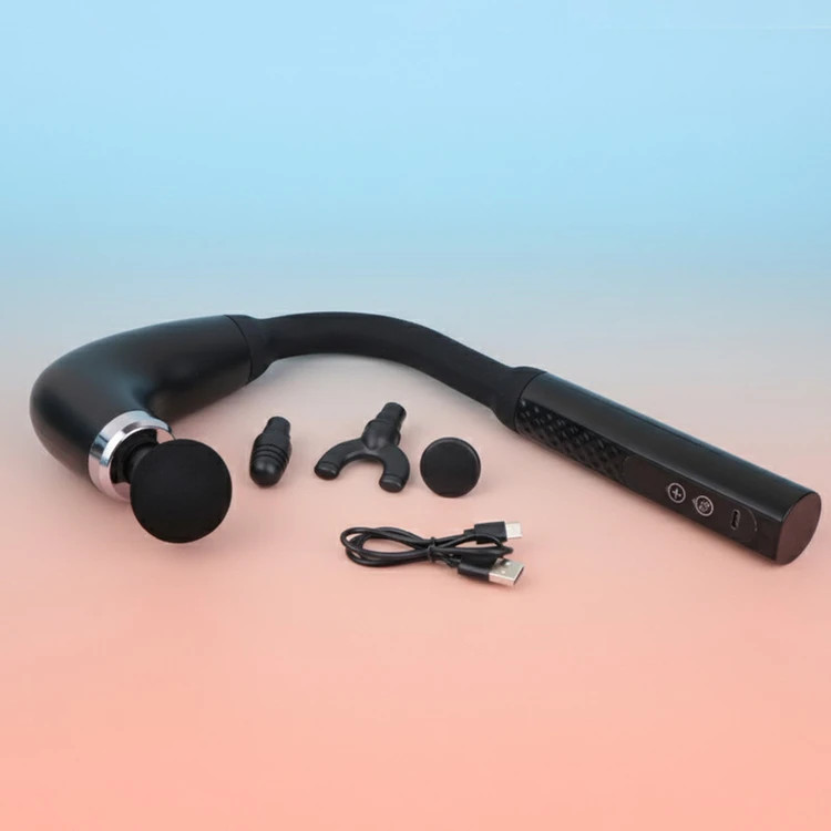 ماساژور تفنگی عضلات مدل Fascial Gun اصلی ماساژور برقی شارژی 17 وات با 4 سری و 9 سرعت مناسب برای ریلکس کردن بدن و رفع خستگی عضلات