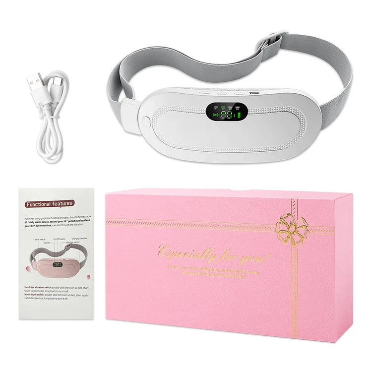 ماساژور برقی شکم و کمر WORLDBEAUTYCARE مدل WBC 0015 اصلی کمربند گرمایشی هوشمند با ماساژ لرزشی مناسب برای دردهای قاعدگی و ناراحتی شکم و کمر