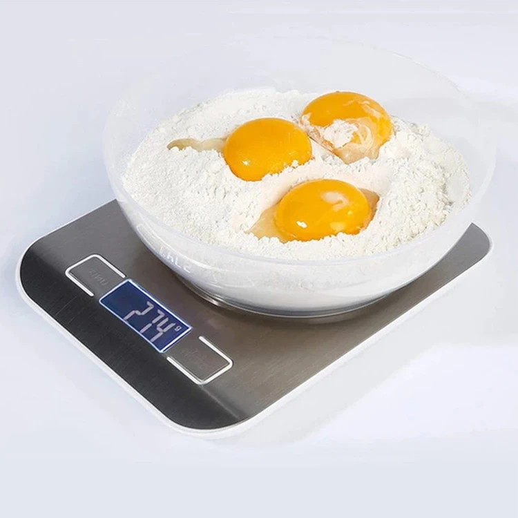 ترازو دیجیتال آشپزخانه مدل 10Kg اصلی ظرفیت ۱۰ کیلوگرم، دقت ۱ گرم، خاموشی خودکار و ۴ واحد اندازهگیری