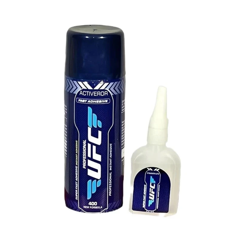 چسب ۱۲۳ یو اف سی UFC مدل MDF KIT | حجم ۴۰۰ میلی‌لیتر | چسب و فعال‌کننده با چسبندگی بسیار بالا