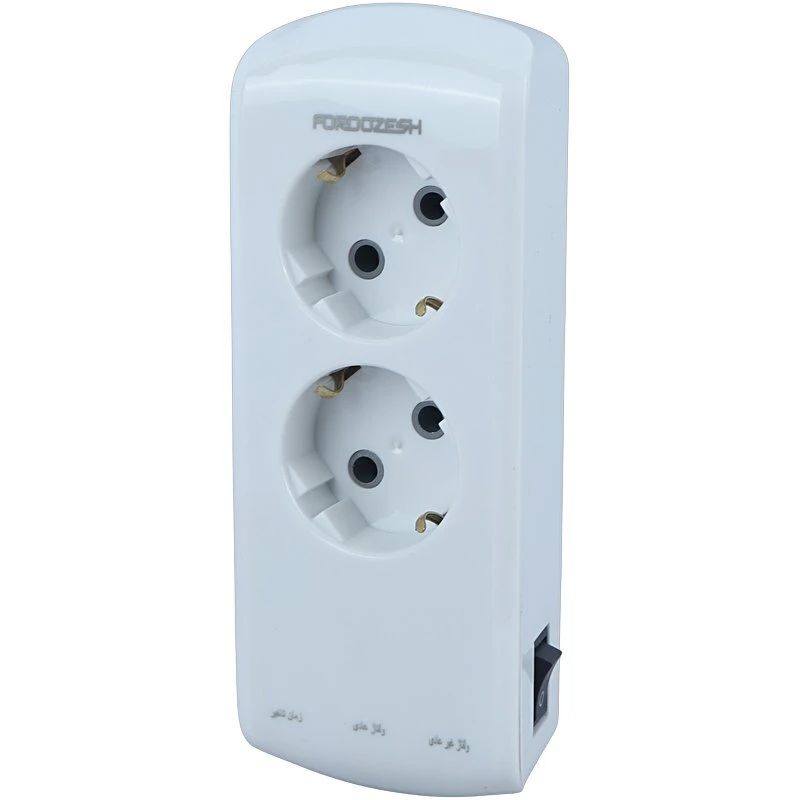محافظ ولتاژ ارت‌دار ۲ خانه دیجیتال دیواری لباسشویی و ظرفشویی فروزش مدل لوتوس LT200DW | محافظ لباسشویی و ظرفشویی ۴۰۰۰VA