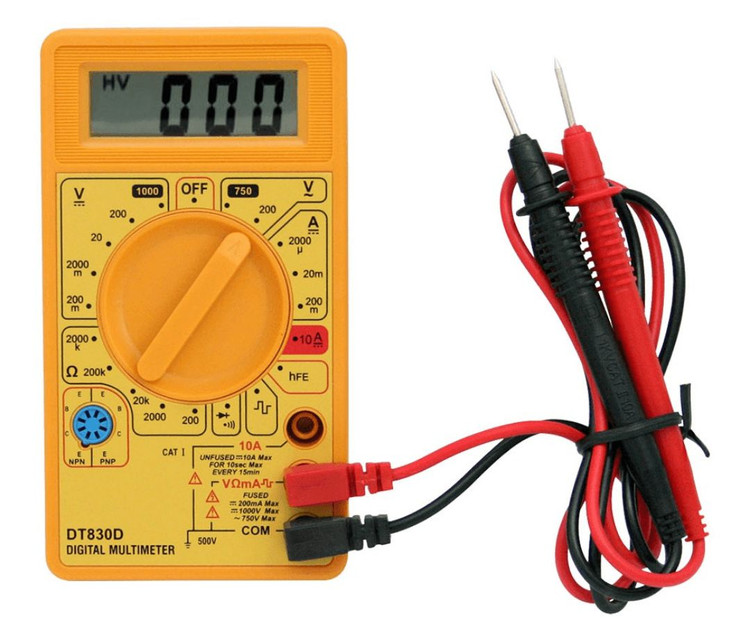 مولتی متر دیجیتال DT830B | مولتیمتر کوچک و قابل حمل برای تعمیرات و الکترونیک