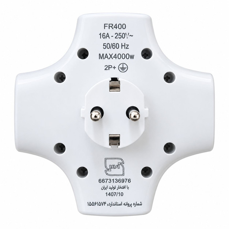 رابط برق ۴ خانه دیواری ارتدار فروزش لوتوس مدل FR400