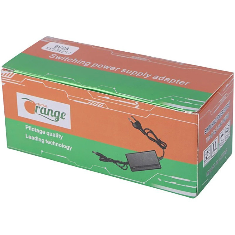 آداپتور دوسر سوزنی مودم 9 ولت 2 آمپر اورنج Orange مدل WL-0902 با کیفیت درجه یک