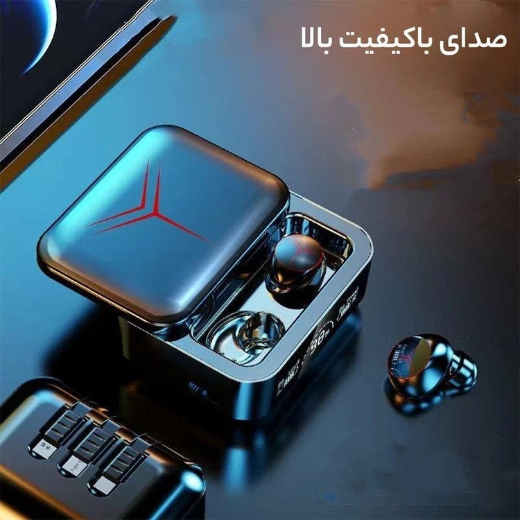 ایرپاد بلوتوثی مجهز به پاور بانک با سه خروجی ENC مدل M88 Plus
